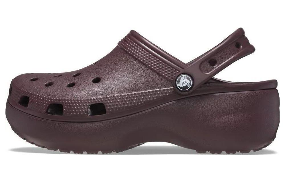(Women) Crocs Classic Platform Clogs 'Dark Cherry' 206750-6WD