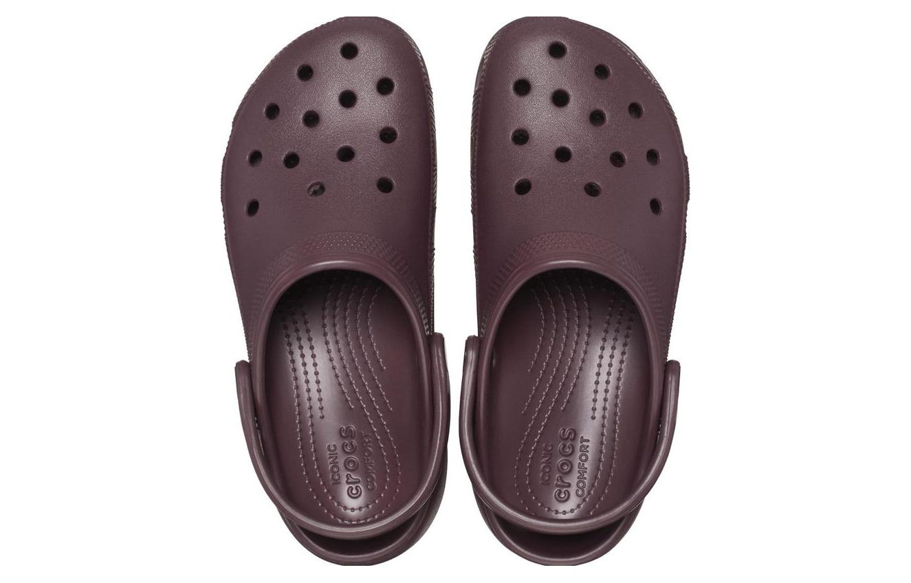 Lookbook (W) Crocs Classic Platform Clogs 'Dark Cherry' Ceri Gelap 206750-6WD