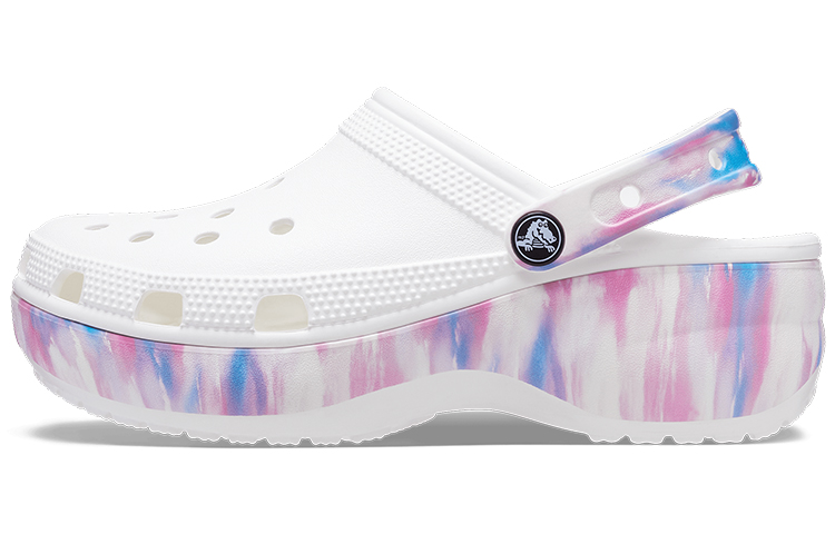 (Women) Crocs Classic Platform Dream Clog 'White Purple' 207580-94S