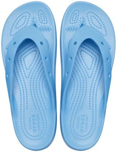 Crocs卡駱馳 經典雲朵人字拖鞋 女款 氧氣藍 Shop Crocs卡駱馳 經典雲朵人字拖鞋 女款 氧氣藍