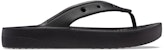(W) Crocs Classic Platform Flip 'Hitam' 207714-001