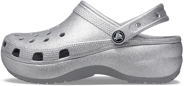 (W) クロックス クラシック プラットフォーム グリッター クロッグ (シルバー) 207241-040 Buy (W) クロックス クラシック プラットフォーム グリッター クロッグ (シルバー) 207241-040