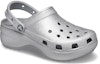 Lookbook (W) Crocs Classic Platform Glitter Clog 'Silver' - Kasut Crocs Platform Glitter 'Perak' 207241-040