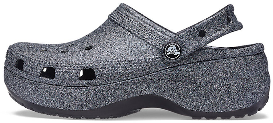 (Women) Crocs Classic Platform Glitter II Clog 'Black' 207770-001 Buy (Women) Crocs Classic Platform Glitter II Clog 'Black' 207770-001