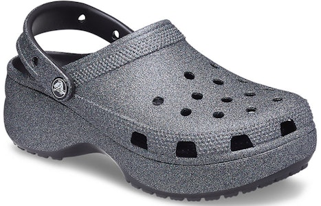 (W) Crocs Classic Platform Glitter II Clog 'Hitam' 207770-001 Lookbook (W) Crocs Classic Platform Glitter II Clog 'Hitam' 207770-001