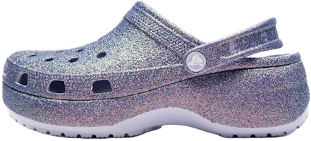 (Women) Crocs Classic Platform Irid Glitter Clog 211024-5BR (Women) Crocs Classic Platform Irid Glitter Clog 211024-5BR