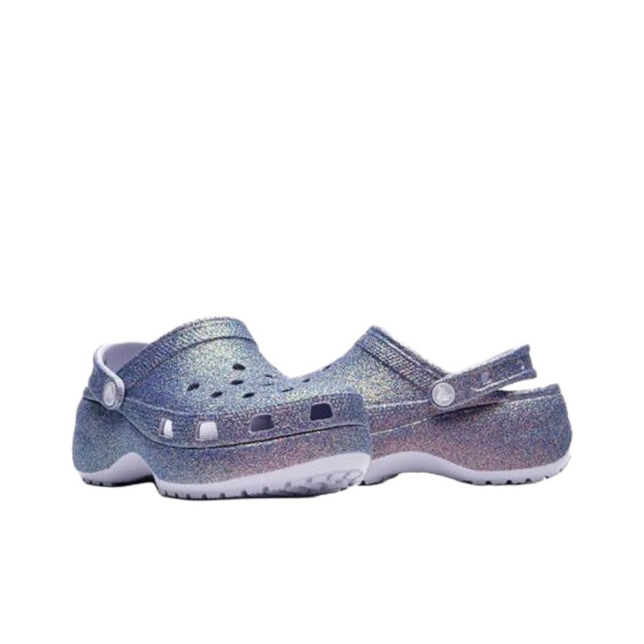 Shop (W) Crocs 經典厚底閃亮亮片洞洞鞋 211024-5BR