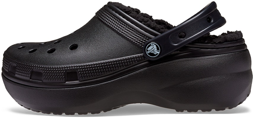 (Women) Crocs Classic Platform Lined Clog 'Black' 207938-001 Buy (Women) Crocs Classic Platform Lined Clog 'Black' 207938-001