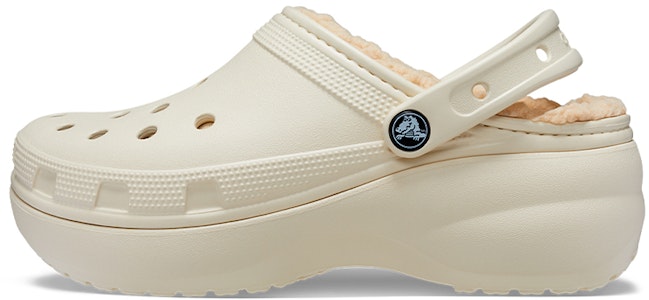 (W) 크록스 클래식 플랫폼 라인드 클로그 '본' 207938-2Y2 Buy (W) 크록스 클래식 플랫폼 라인드 클로그 '본' 207938-2Y2