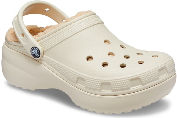(W) Crocs Classic Platform Gefüttert Clog ''Bone'' 207938-2Y2 Shop (W) Crocs Classic Platform Gefüttert Clog ''Bone'' 207938-2Y2