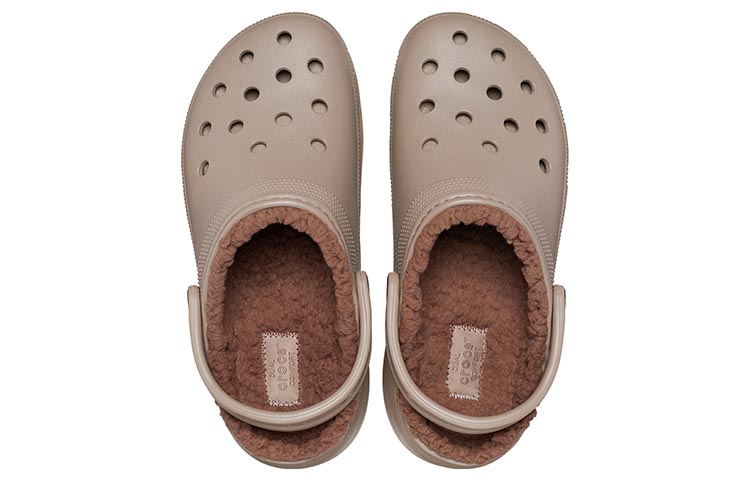 Shop (W) Crocs 經典加厚毛絨拖鞋 ''Mushroom'' 椰菇色 207938-195