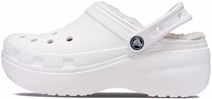 (Women) Crocs Classic Platform Lined Clogs 'White' 207938-100 (Women) Crocs Classic Platform Lined Clogs 'White' 207938-100