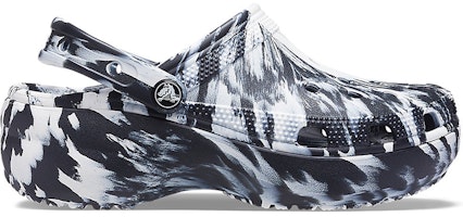 (W) Crocs Classic Platform Marbled Clog 'Hitam Putih' 207176-066 Order (W) Crocs Classic Platform Marbled Clog 'Hitam Putih' 207176-066