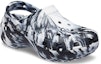 Lookbook (W) Crocs Classic Platform Marbled Clog 'Hitam Putih' 207176-066