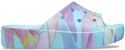 (W) Crocs Classic Platform Palm Cetakan Slide 'Biru Pelbagai-Warna' 208607-4NQ