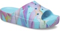 Lookbook (W) Crocs Classic Platform Palm Cetakan Slide 'Biru Pelbagai-Warna' 208607-4NQ