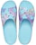 (W) Crocs Classic Platform Palm Cetakan Slide 'Biru Pelbagai-Warna' 208607-4NQ