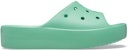 (W) Crocs Classic Platform Sandals 'Hijau' 208180-3UG