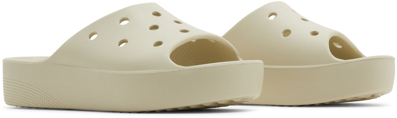 (Women) Crocs Classic Platform Slide 'Bone' 208180-2Y2 Cheap (Women) Crocs Classic Platform Slide 'Bone' 208180-2Y2