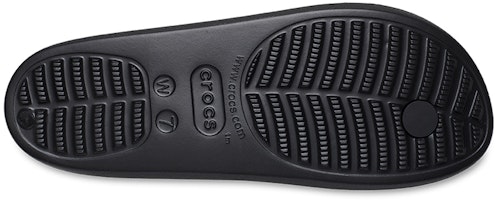 (W) Crocs Classic Platform Slides 'Hitam' 209564-001 Details for (W) Crocs Classic Platform Slides 'Hitam' 209564-001