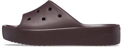 (Women) Crocs Classic Platform Slides 'Dark Cherry' 208180-6WD (Women) Crocs Classic Platform Slides 'Dark Cherry' 208180-6WD