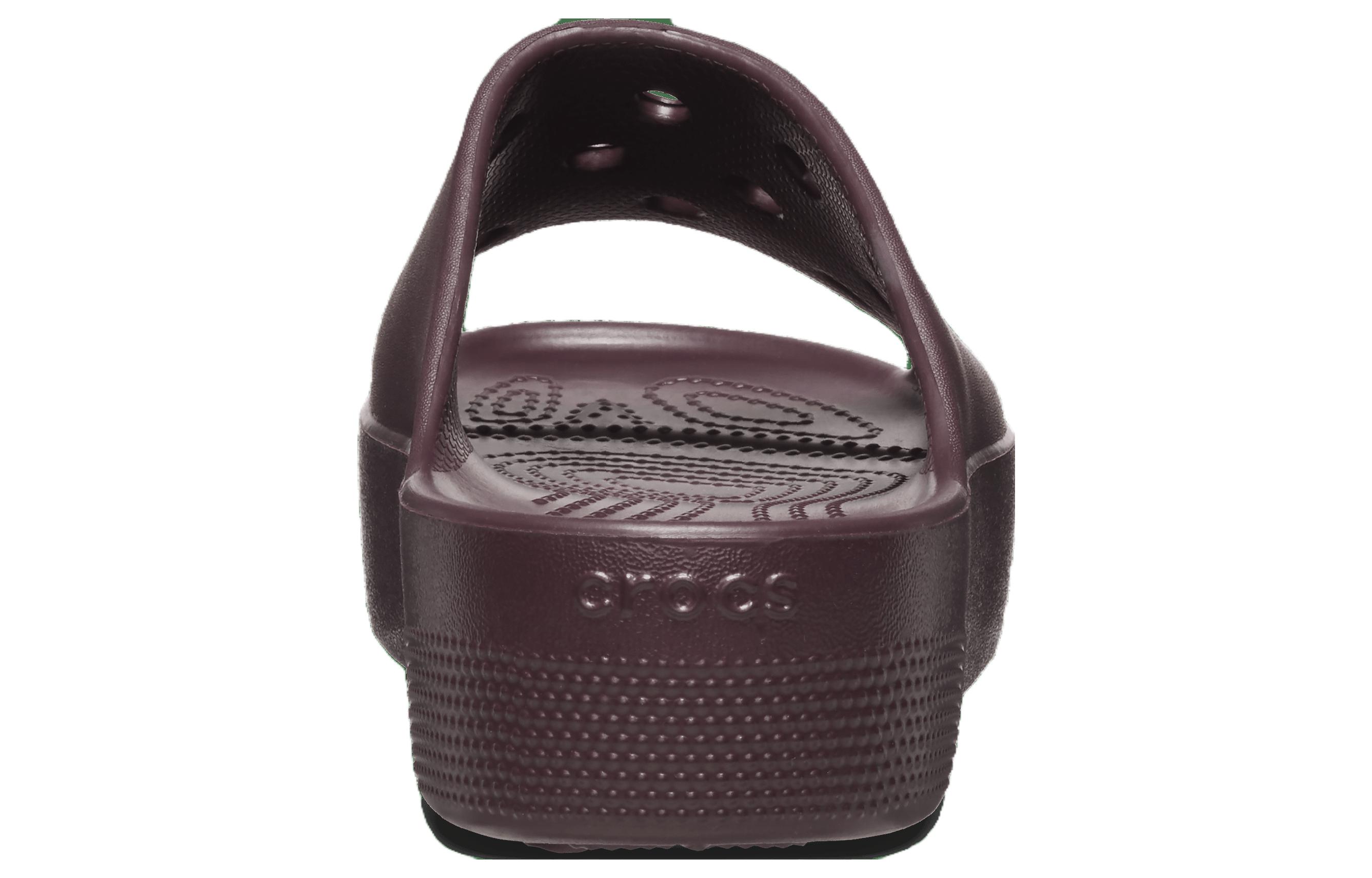 Purchase (Women) Crocs Classic Platform Slides 'Dark Cherry' 208180-6WD