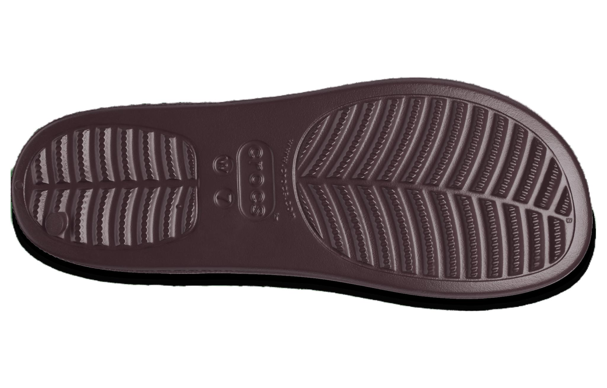 Details for (Women) Crocs Classic Platform Slides 'Dark Cherry' 208180-6WD