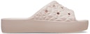 (W) Crocs Classic Platform Slides 'Merah Jambu' 209564-6UR