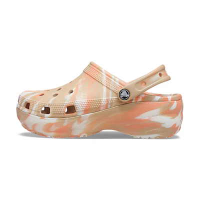 (W) Crocs Classic Platformmarbled Clog