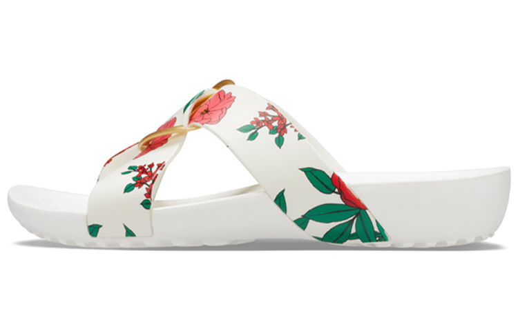 (Women) Crocs Classic Sandal 'Floral White' 206434-97E