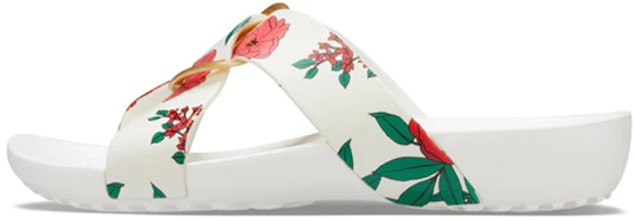 (Women) Crocs Classic Sandal 'Floral White' 206434-97E (Women) Crocs Classic Sandal 'Floral White' 206434-97E