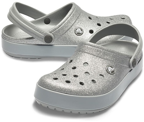 (Women) Crocs Classic Sandal 'Shiny Silver Grey' 205419-040 Shop (Women) Crocs Classic Sandal 'Shiny Silver Grey' 205419-040