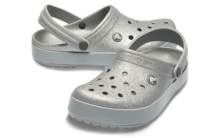 Shop (Women) Crocs Classic Sandal 'Shiny Silver Grey' 205419-040