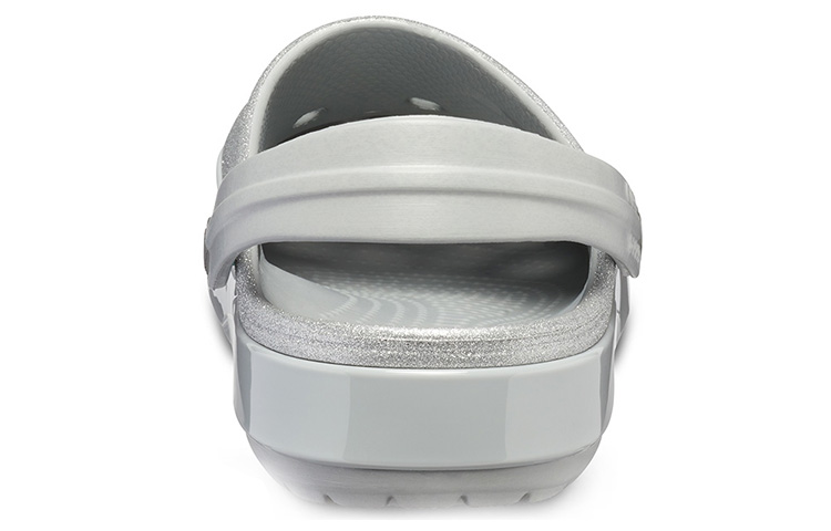 Details for (Women) Crocs Classic Sandal 'Shiny Silver Grey' 205419-040