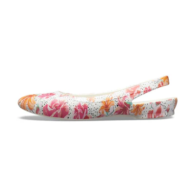 (W) Crocs Classic Sandal 'White Red Yellow'