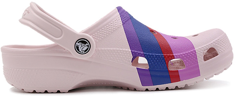 (W) 크록스 클래식 그래픽 클로그 (그레이 핑크 버클) 205706-6PS Order (W) 크록스 클래식 그래픽 클로그 (그레이 핑크 버클) 205706-6PS