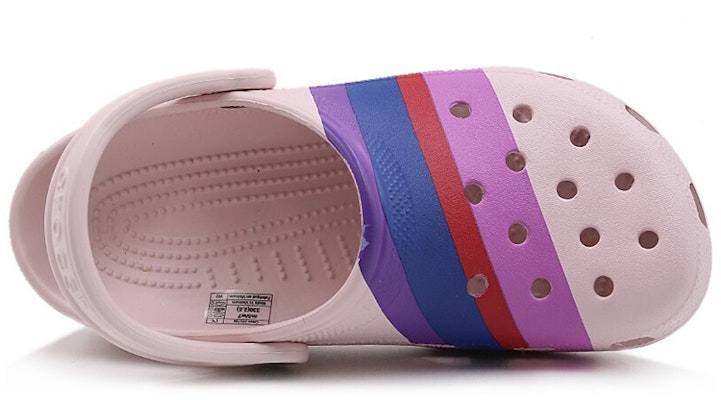 (W) 크록스 클래식 그래픽 클로그 (그레이 핑크 버클) 205706-6PS Shop (W) 크록스 클래식 그래픽 클로그 (그레이 핑크 버클) 205706-6PS