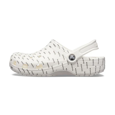 (W) Crocs Classic Seasonal Graphic Clog 'White Black'