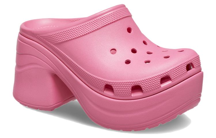 Shop (W) Crocs经典警报拖鞋“亮粉色” 208547-6VZ