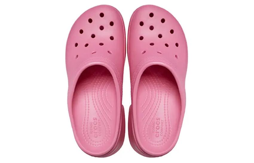 Details for (W) Crocs经典警报拖鞋“亮粉色” 208547-6VZ