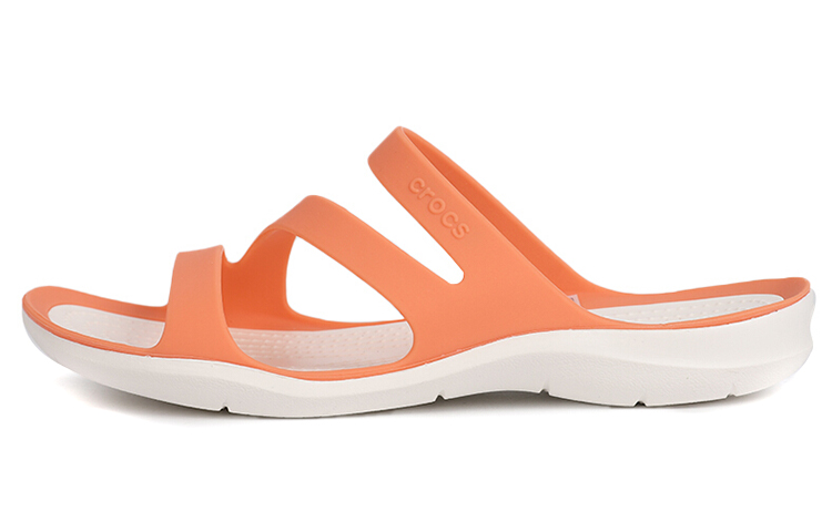 (Women) Crocs Classic Slide 'White Orange' 203998-82Q