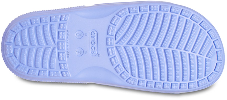 Crocs卡駱馳 經典涼拖一字平底拖鞋 男女同款 水晶紫 Details for Crocs卡駱馳 經典涼拖一字平底拖鞋 男女同款 水晶紫