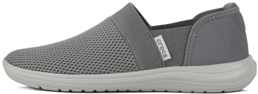 (Women) Crocs Classic Slip-On 'Grey Mesh Stripe' 206356-06J Buy (Women) Crocs Classic Slip-On 'Grey Mesh Stripe' 206356-06J