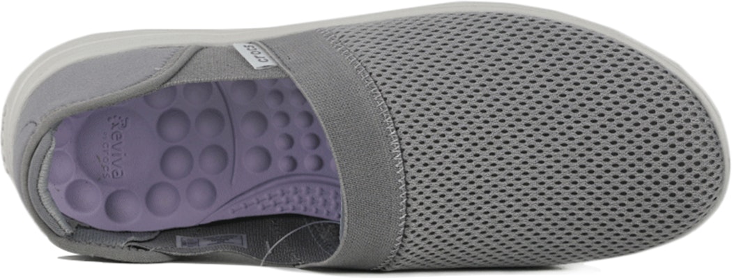 (Women) Crocs Classic Slip-On 'Grey Mesh Stripe' 206356-06J Shop (Women) Crocs Classic Slip-On 'Grey Mesh Stripe' 206356-06J