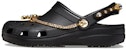 (W) Crocs Classic Tiara Selipar 'Hitam Emas' 209684-001