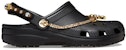 (W) Crocs Classic Tiara Selipar 'Hitam Emas' 209684-001