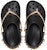 (W) Crocs Classic Tiara Selipar 'Hitam Emas' 209684-001