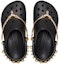 Lookbook (W) Crocs Classic Tiara Selipar 'Hitam Emas' 209684-001