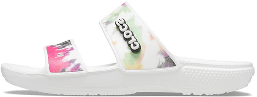(Women) Crocs Classic Tie-dye Graphic Sandal 'Black Green' 207283-94S (Women) Crocs Classic Tie-dye Graphic Sandal 'Black Green' 207283-94S