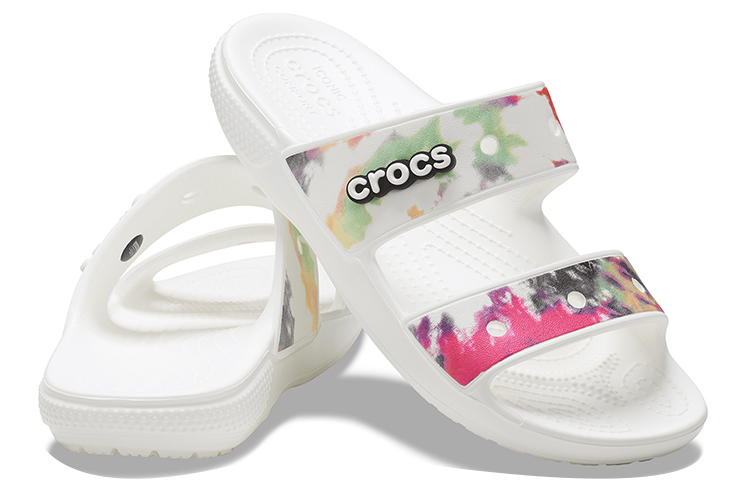 Shop (W) Sandalias Crocs Clásicas Tie-dye 'Negro Verde' 207283-94S